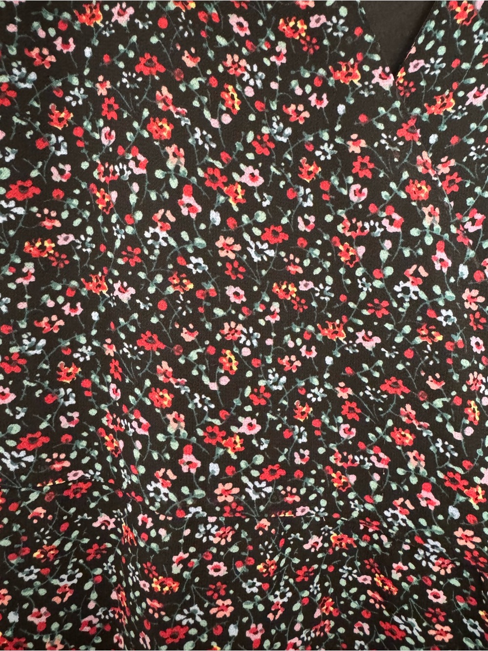 Madewell Button-Sleeve Wrap Midi Dress in Fieldwalk Floral, small - Picture 3 of 6